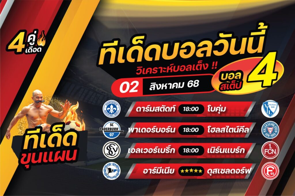 ทีเด็ดบอลวันนี้ บอลเต็ง