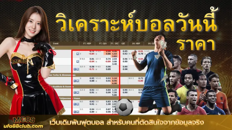 วิเคราะห์บอลวันนี้ ราคา เว็บเดิมพันฟุตบอล สำหรับคนที่ตัดสินใจจากข้อมูลจริง